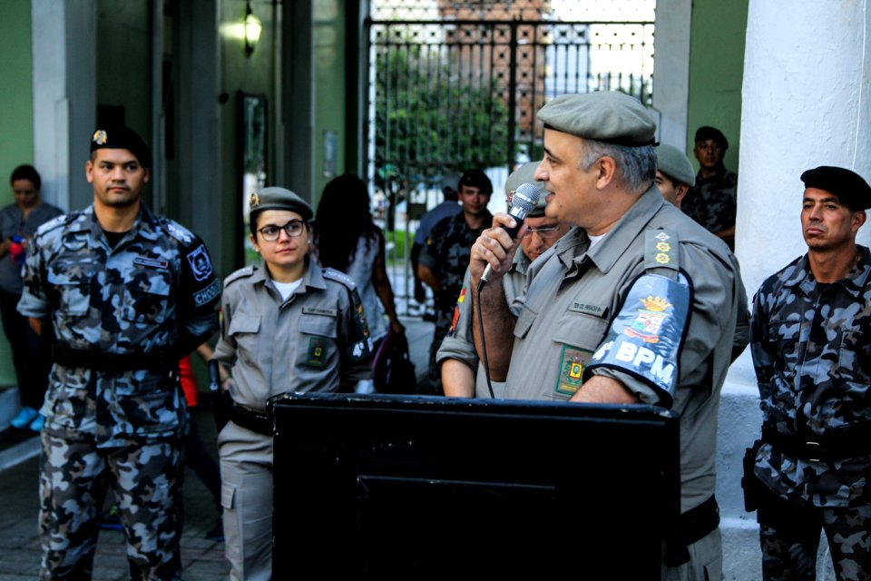 20.12.2018 - Vice prefeito Idemar Barz participa da cerimônia de revitalização da Cia de Choque do 4º BPM - Foto: Gustavo Vara