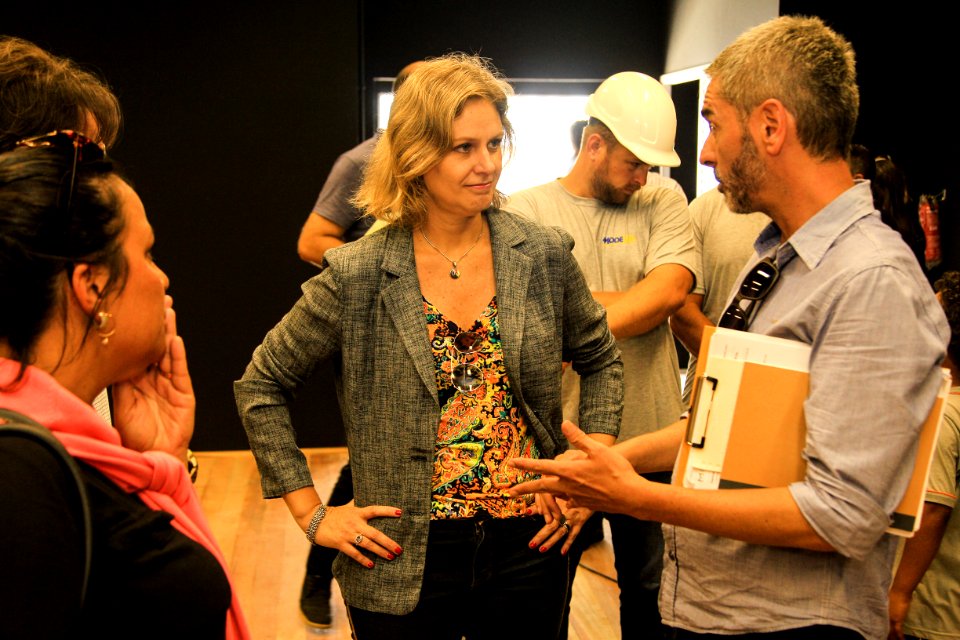 04.01.2019 - Prefeita Paula Mascarenhas visita às obras do CEU Dunas  - Foto: Gustavo Vara