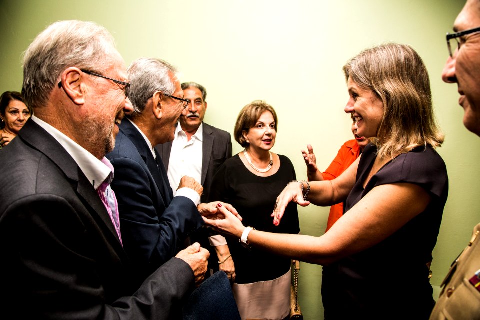 01.04.2019 - Prefeita Paula Mascarenhas prestigia a posse do novo provedor da Santa Casa de Misericórdia de Pelotas, Dr. João Francisco Neves da Silva - Foto: Gustavo Vara