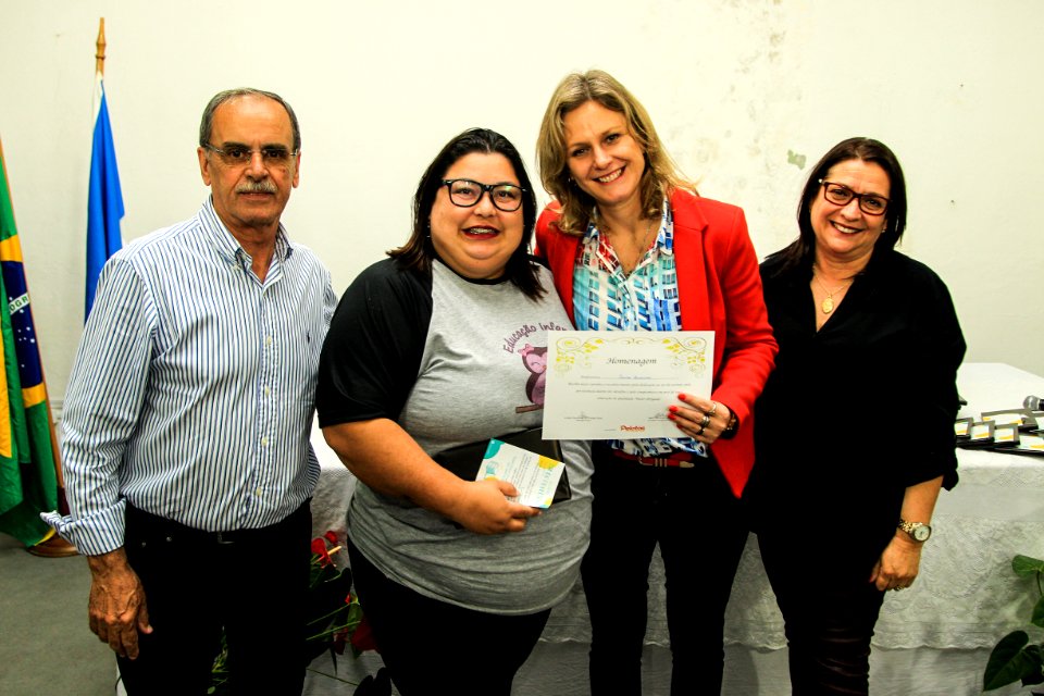 19.10.2018 - Prefeita Paula Mascarenhas durante homenagem ao Dia do Professor aos professores da rede municipal - Foto: Gustavo Vara