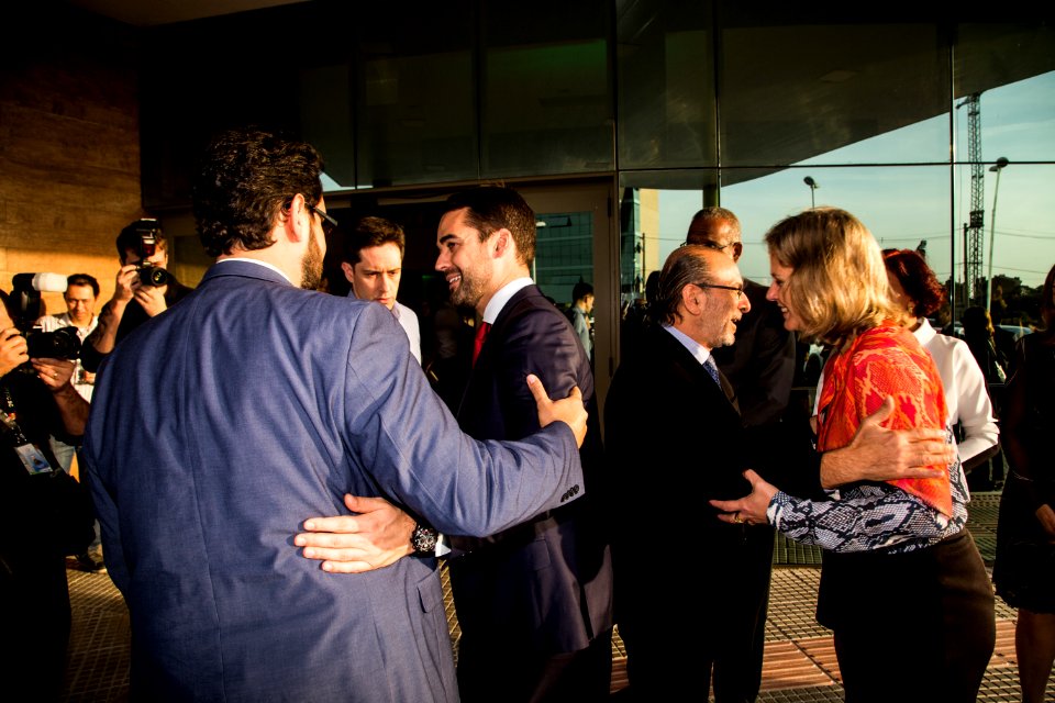 13.06.2019 - Prefeita Paula Mascarenhas e o Governador do Rio Grande do Sul, Eduardo Leite na chegada ao evento de inauguração do novo Hospital da Unimed Pelotas - Foto: Gustavo Vara