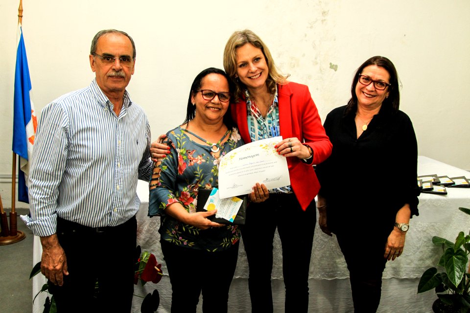 19.10.2018 - Prefeita Paula Mascarenhas durante homenagem ao Dia do Professor aos professores da rede municipal - Foto: Gustavo Vara