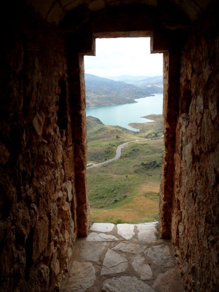 The view from inside Zahara Castle