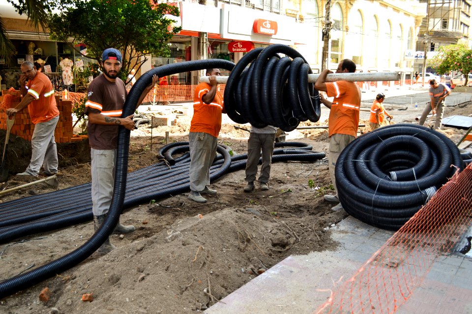 30.01.2019 - SEPLAG - Obra do calçadão - Foto Janine Tomberg