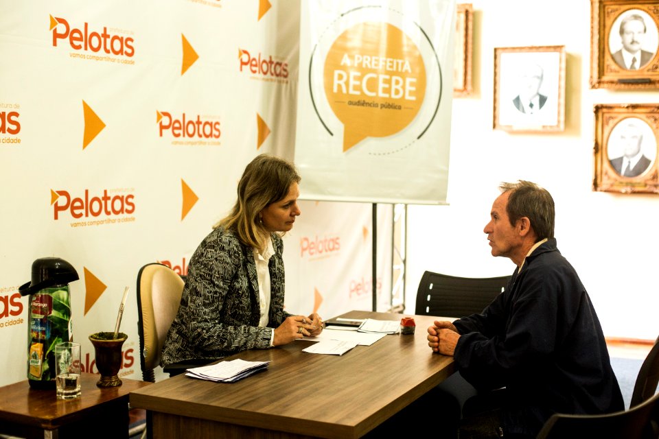 25.04.2019 - Prefeita Paula Mascarenhas durante edição do Prefeita Recebe, no Salão Nobre do Paço Municipal - Foto: Gustavo Vara