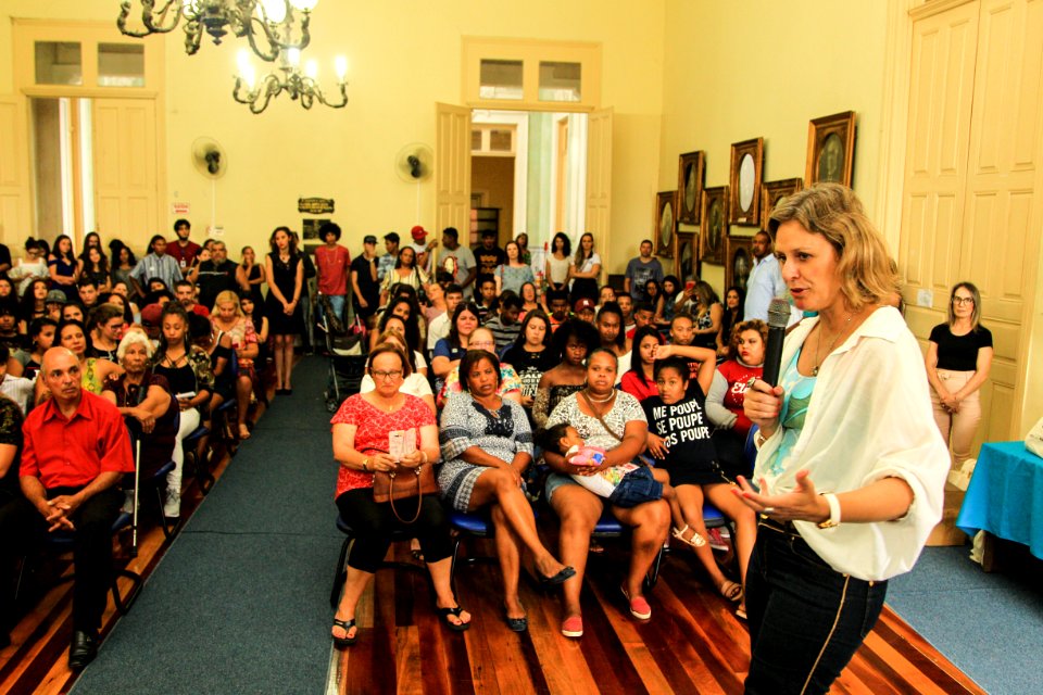 21.10.2018 - Prefeita Paula Mascarenhas e o vice Idemar Barz durante evento de formatura das turmas do START - Pacto Pelotas Pela Paz - Foto: Gustavo Vara