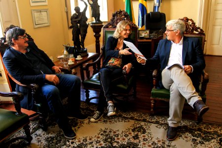 04.01.2019 - Prefeita Paula Mascarenhas anuncia o novo Secretário de Desenvolvimento,  Turismo e Inovação, Gilmar Bazanella - Foto: Gustavo Vara