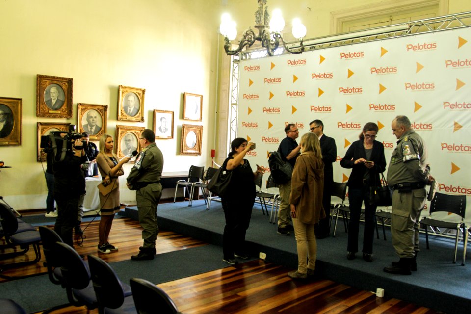 18.09.2018 - Coletiva de imprensa do GGI, para apresentação dos índices de violência no Pacto Pelotas pela Paz - Foto: Gustavo Vara