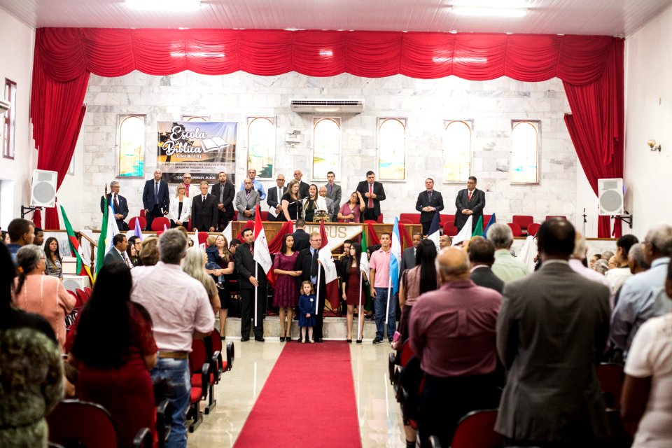 08.12.2018 - Vice prefeito Idemar Barz participa do culto de ação de graças comemorando 78 anos da Igreja Assembleia de Deus - Foto: Gustavo Vara