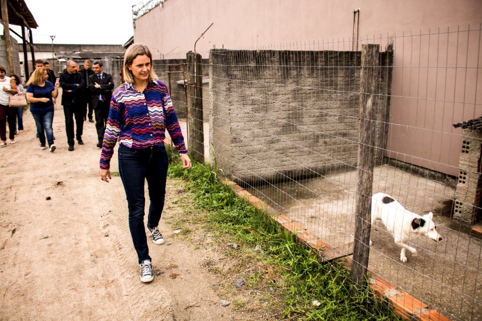 12.02.2019 - Prefeita Paula Mascarenhas recebe a visita  do superintendente da Susepe, Mario Santa Maria Junior, onde vistoriaram o Presídio Regional de Pelotas e a escola Franklin Olivé Leite - Foto: Gustavo Vara