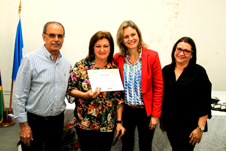 19.10.2018 - Prefeita Paula Mascarenhas durante homenagem ao Dia do Professor aos professores da rede municipal - Foto: Gustavo Vara