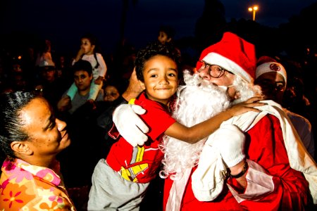 09.12.2018 - Chegada do Papai Noel na Praia do Laranjal em Pelotas - Foto: Gustavo Vara