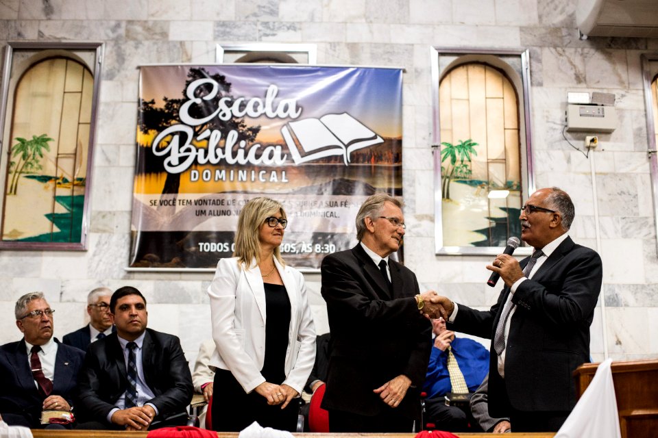 08.12.2018 - Vice prefeito Idemar Barz participa do culto de ação de graças comemorando 78 anos da Igreja Assembleia de Deus - Foto: Gustavo Vara
