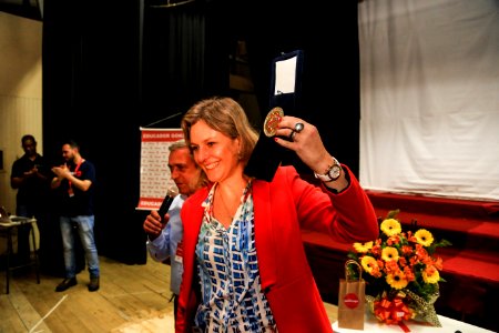09.10.2018 - Prefeita Paula Mascarenhas durante palestra aos alunos do 9° ano do Colégio Gonzaga - Foto: Gustavo Vara