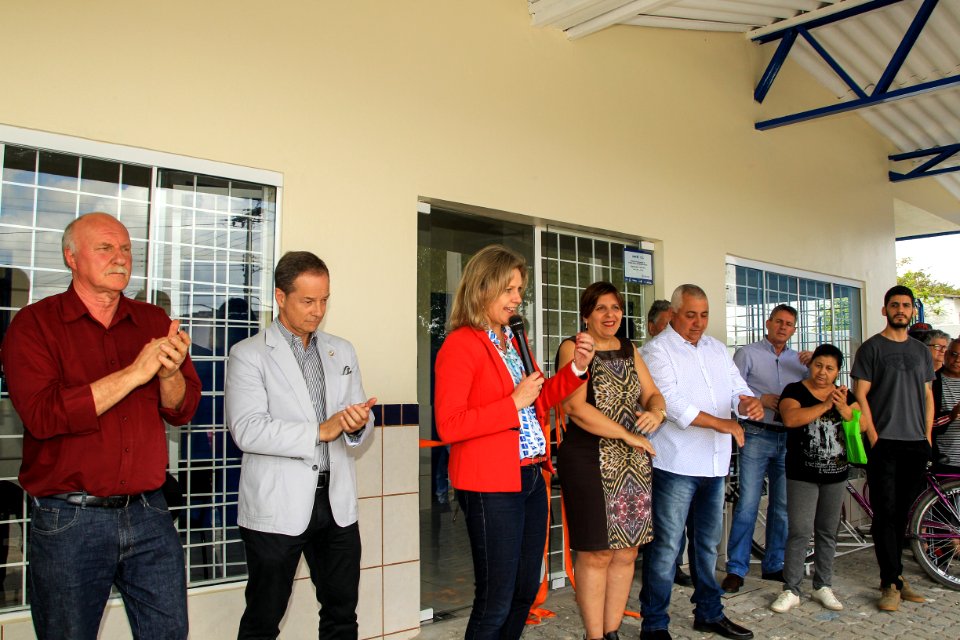 19.10.2018 - Prefeita Paula Mascarenhas no evento de inauguração da UBAI Lindoia - Foto: Gustavo Vara