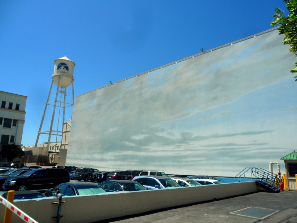 The Big Blue Wall at Paramount Studios
