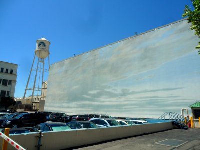 The Big Blue Wall at Paramount Studios