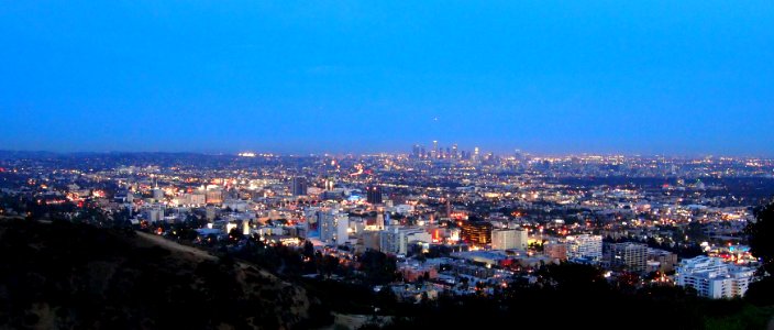 Night view from Runyon Canyon