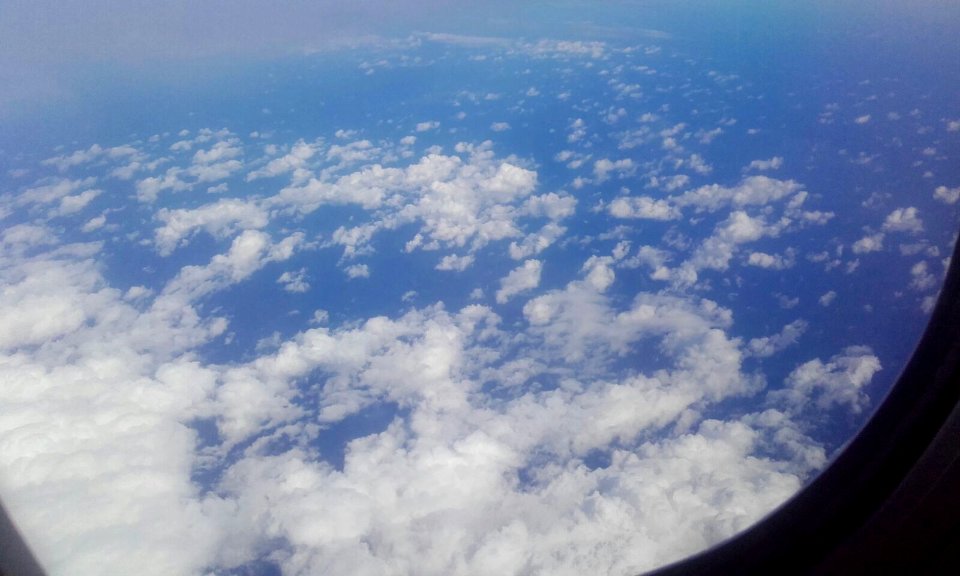 Mar y nubes.