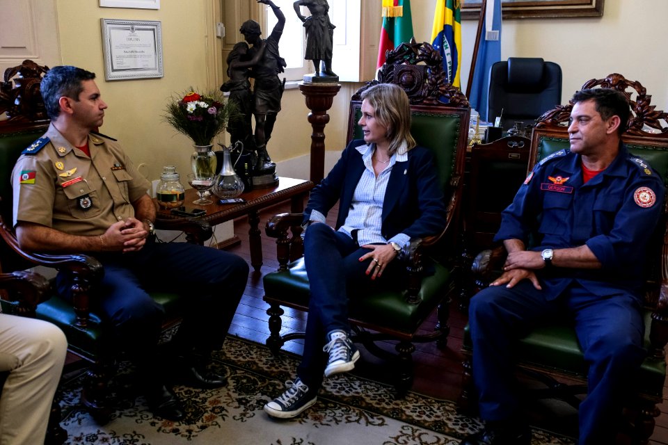 13.04.2018 Visita do novo comandante do Corpo de Bombeiros - Fotos Gustavo Mansur