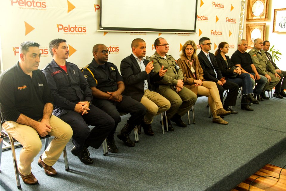 18.09.2018 - Coletiva de imprensa do GGI, para apresentação dos índices de violência no Pacto Pelotas pela Paz - Foto: Gustavo Vara