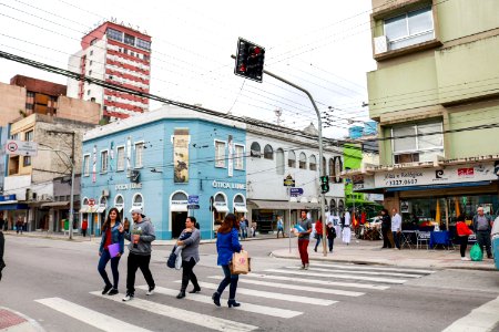 12.09.2018 Nova sinalização de trânsito Av Osório esq. Sete - Fotos Gustavo Mansur