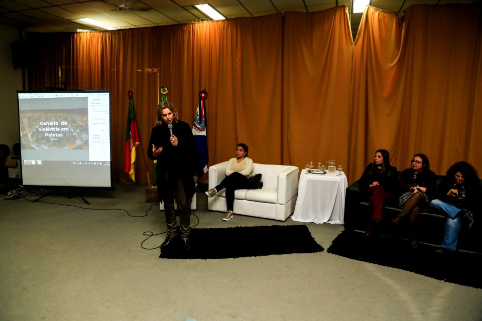 12.09.2018 - Prefeita Paula Mascarenhas realiza palestra sobre o  Pacto Pelotas pela Paz no I Seminário de Conselho de Gestores de Assistência Social da Azonasul - Foto: Gustavo Vara