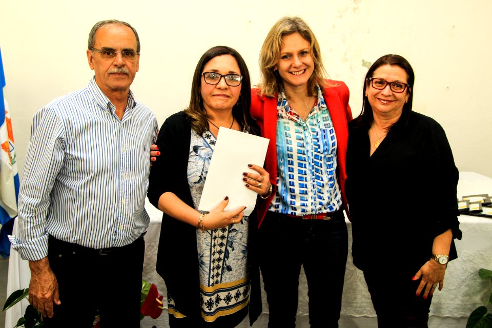 19.10.2018 - Prefeita Paula Mascarenhas durante homenagem ao Dia do Professor aos professores da rede municipal - Foto: Gustavo Vara