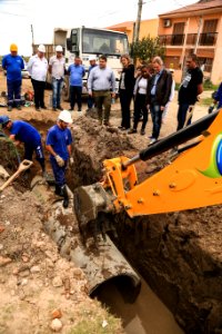 11.10.2018 - Prefeita Paula Mascarenhas e o vice Idemar Barz realizam a entrega de veículos no reservatório R5, entrega de máquinas e visita nas obras do Sanep,  no Fragata - Foto: Gustavo Vara