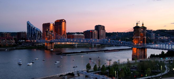 Sunset in Cincinnati