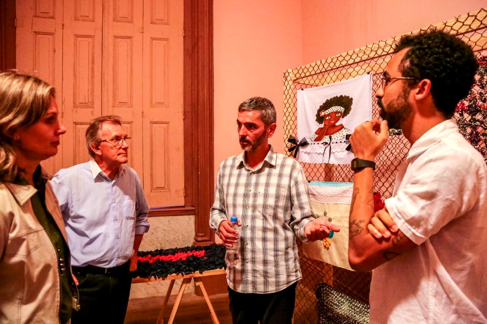 02.04.2018 Visita mediada com o artista Jaime Lauriano - Fotos Gustavo Mansur