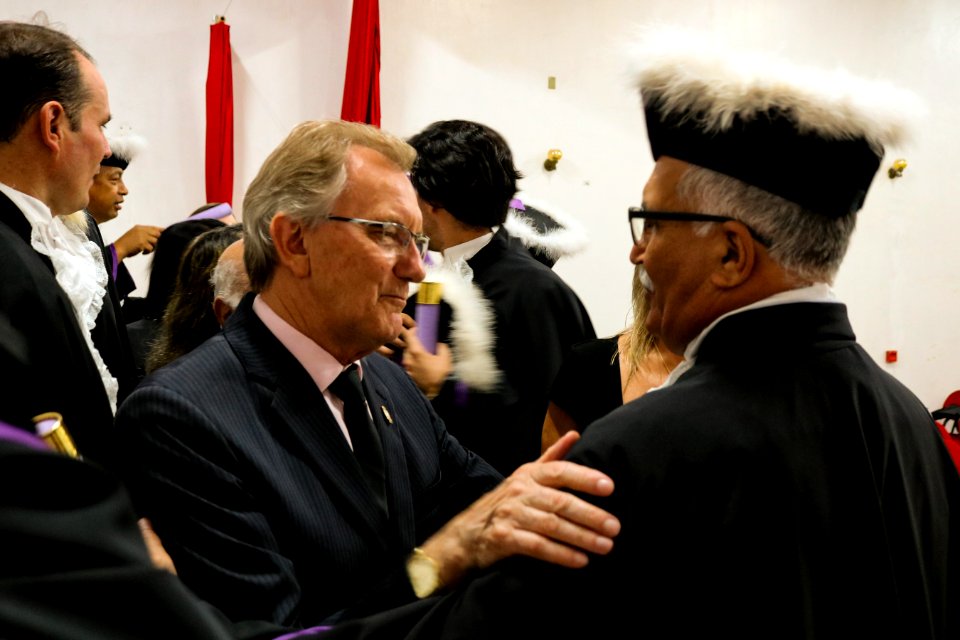 23.02.2019 - Vice-prefeito Idemar na solenidade de formatura em Teologia na Igreja Evangélica Assembleia de Deus - Foto Michel Corvello