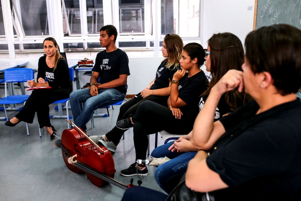 25.04.2018 Entrevista com integrantes da orquestra minicipal - Fotos Gustavo Mansur