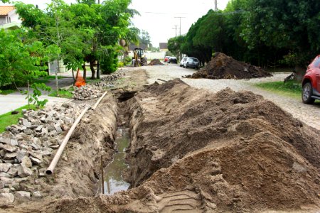 26.03.2019 - Gab Vice Prefeito - Prefeito em exercício vistoria obras do SANEP - Foto Marcel Avila