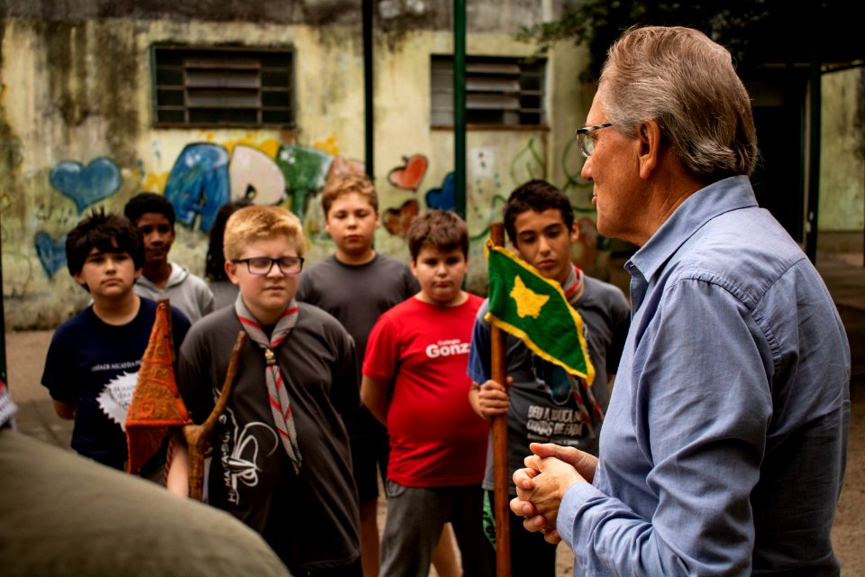 27.04.2019 - Vice-prefeito Idemar Barz  visita o Grupo de Escoteiros Humaitá-sul - Foto Michel Corvello