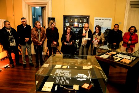 04.07.2018 - Prefeita Paula Mascarenhas e o vice Idemar Barz  no lançamento da exposição Memorial dos Prefeitos - Procopio Duval Gomes de Freitas - Foto: Gustavo Vara