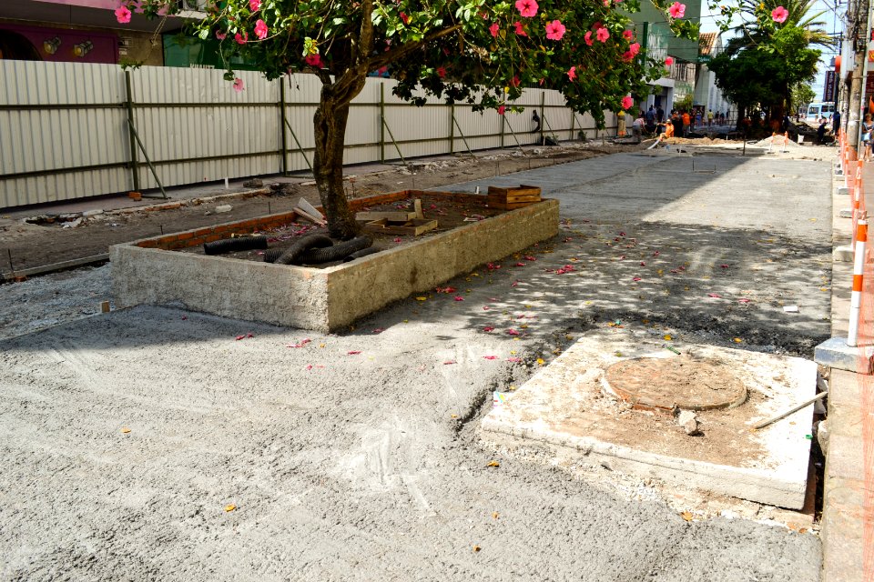 30.01.2019 - SEPLAG - Obra do calçadão - Foto Janine Tomberg
