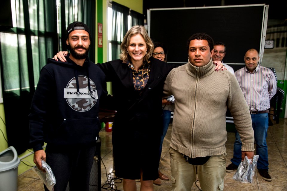 17.05.2019 - Prefeita Paula Mascarenhas participa do almoço de confraternização dos apenados do MOP com a presença de familiares - Foto: Gustavo Vara