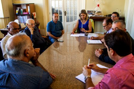 02.04.2019 - Prefeita Paula Mascarenhas  em reunião com Consórcio da Zona Sul, SDR Estadual e Emater Regional sobre consórcio de máquinas - Foto: Gustavo Vara