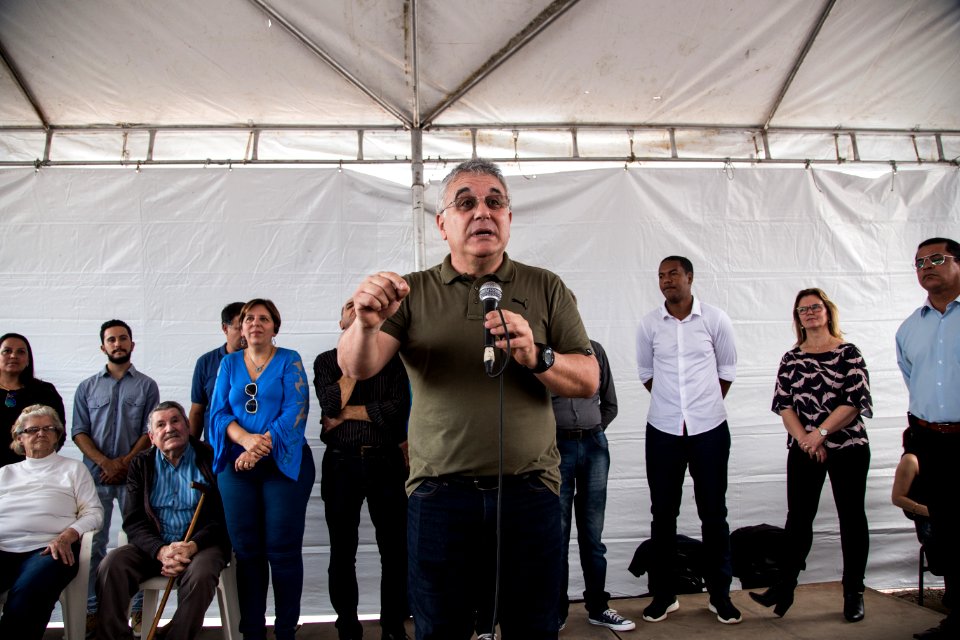 29.09.2018 - Prefeita Paula Mascarenha e o vice Idemar Barz na cerimônia de inauguração da UBS Virgilio Costa - Foto: Gustavo Vara