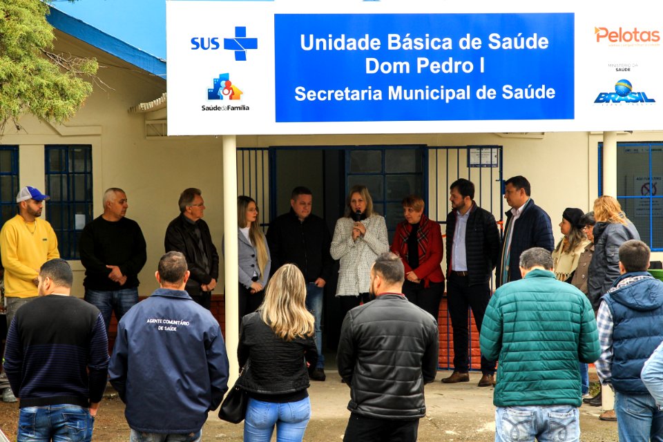 05.06.2018 - Prefeita Paula Mascarenhas e o vice idemar Barz na reinauguração da UBS Dom Pedro I, reformada pela mão de obra prisional - Foto: Gustavo Vara