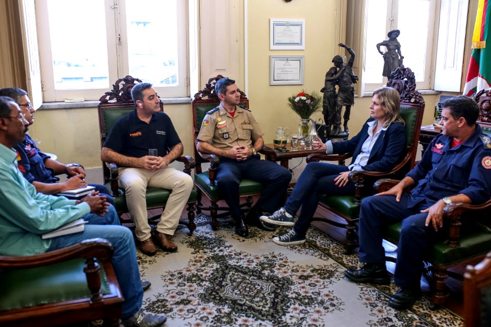 13.04.2018 Visita do novo comandante do Corpo de Bombeiros - Fotos Gustavo Mansur
