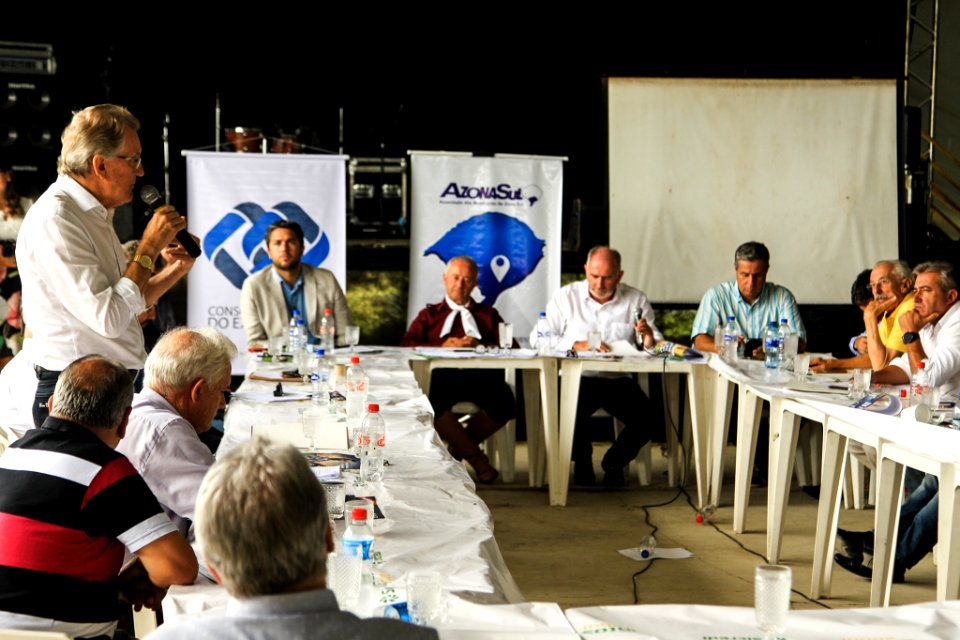 17.01.2019 - Prefeito em exercício Idemar Barz participa da reunião da Azonasul em Herval/RS - Foto: Gustavo Vara