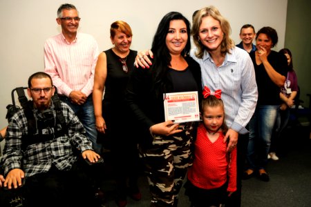 13.04.2018 - Prefeita Paula Mascarenhas    no lançamento da ampliação da cobertura da Estratégia Saúde da Família para 80% e lançamento da 4 edição do Saúde no Ônibus, que desta vez divulgará Histórias de Vida e Superação contatos por anônimos - Foto: Gus