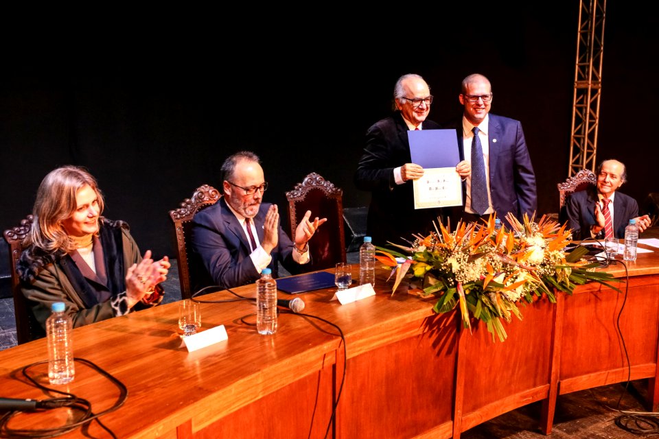 04.06.2018 Entrega  título Doutor Honoris Causa Boaventura de Souza Santos - Fotos Gustavo Mansur