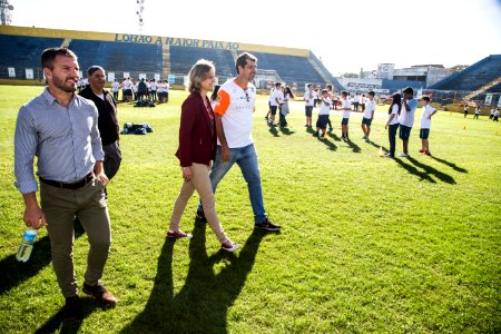 07.05.2019 - Prefeita Paula Mascarenhas participa da abertura da Caravana do Esporte e da Arte, na Boca do Lobo - Foto: Gustavo Vara