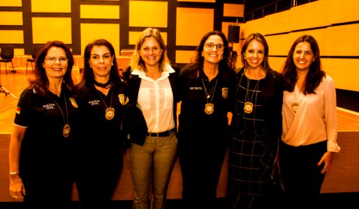 29.04.2019 - Prefeita Paula Mascarenhas realiza palestra para alunos do curso de formação profissional na Academia de Polícia Civil, em Porto Alegre - Foto: Gustavo Vara
