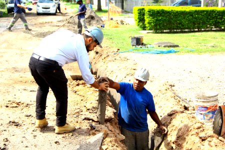 26.03.2019 - Gab Vice Prefeito - Prefeito em exercício vistoria obras do SANEP - Foto Marcel Avila