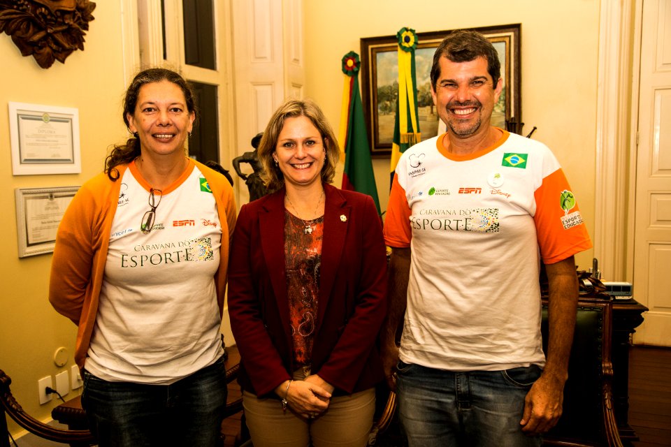 07.05.2019 - Prefeita Paula Mascarenhas recebe a visita da  ex-voleibolista Ana Moser - Foto: Gustavo Vara