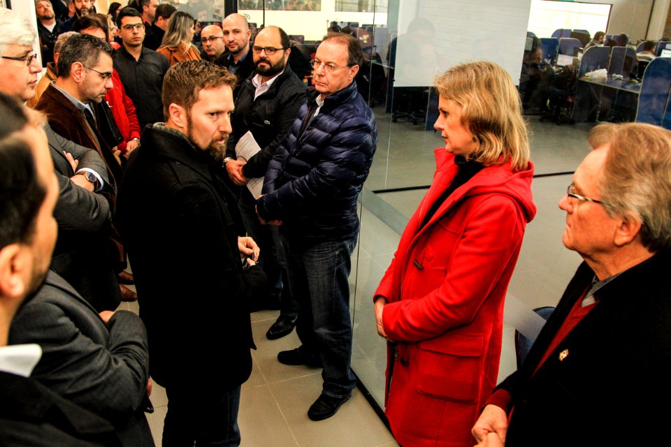 08.09.2018 - Prefeita Paula Mascarenhas e o vice Idemar Barz durante recepção aos secretários e Agentes de Desenvolvimento do RS - Foto: Gustavo Vara